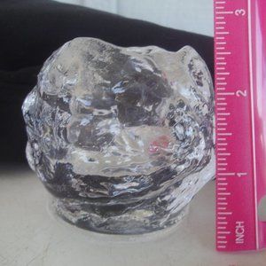 Kosta Boda Candlestick Holder looks like a large piece of ice